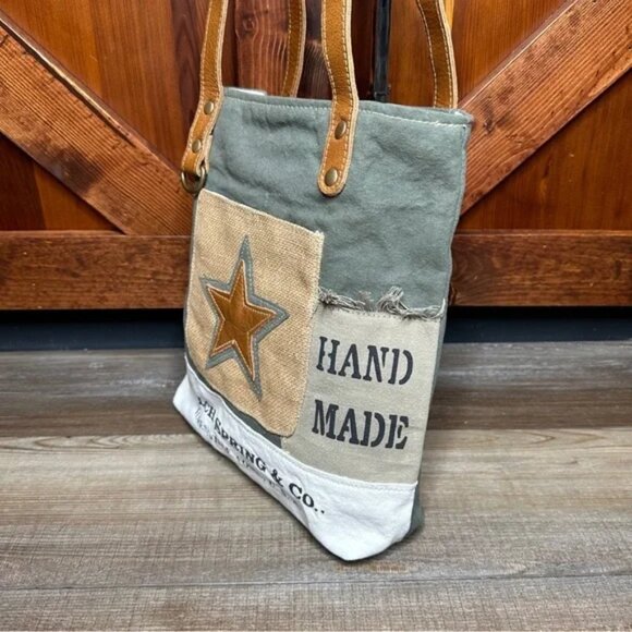 Myra Bag Expedition Tote Upcycled Canvas Purse NWT - Picture 7 of 9